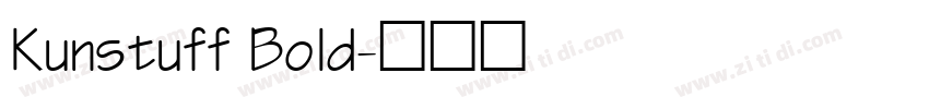 Kunstuff Bold字体转换